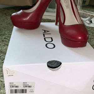 Red Aldo heels